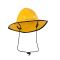 ORTLIEB Rain Hat - žlutá (sunny)